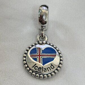 Pandora ICELAND Exclusive Charm Pendant, S925 Silver Jewelry